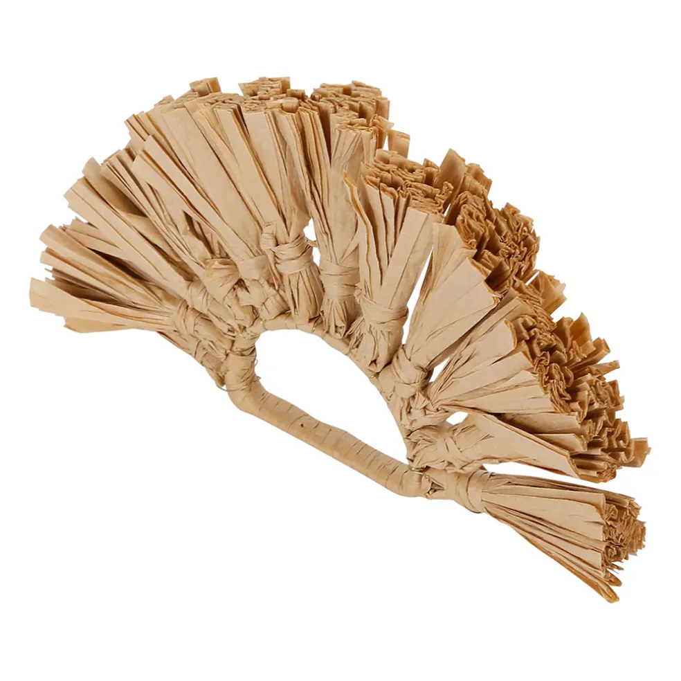 Rond de serviette en raphia et fer naturel