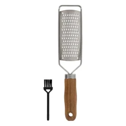 Râpe en inox et bois naturel et brosse - Ablis