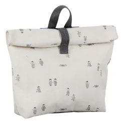 Sac à dos en coton écru et noir - Banquise