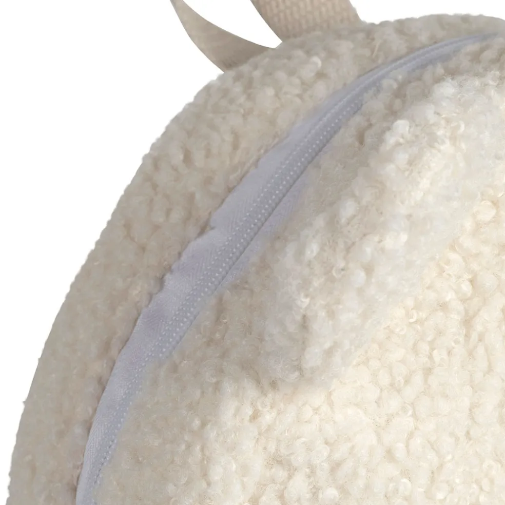 Sac à dos en tissu bouclette écru - Sweetdream