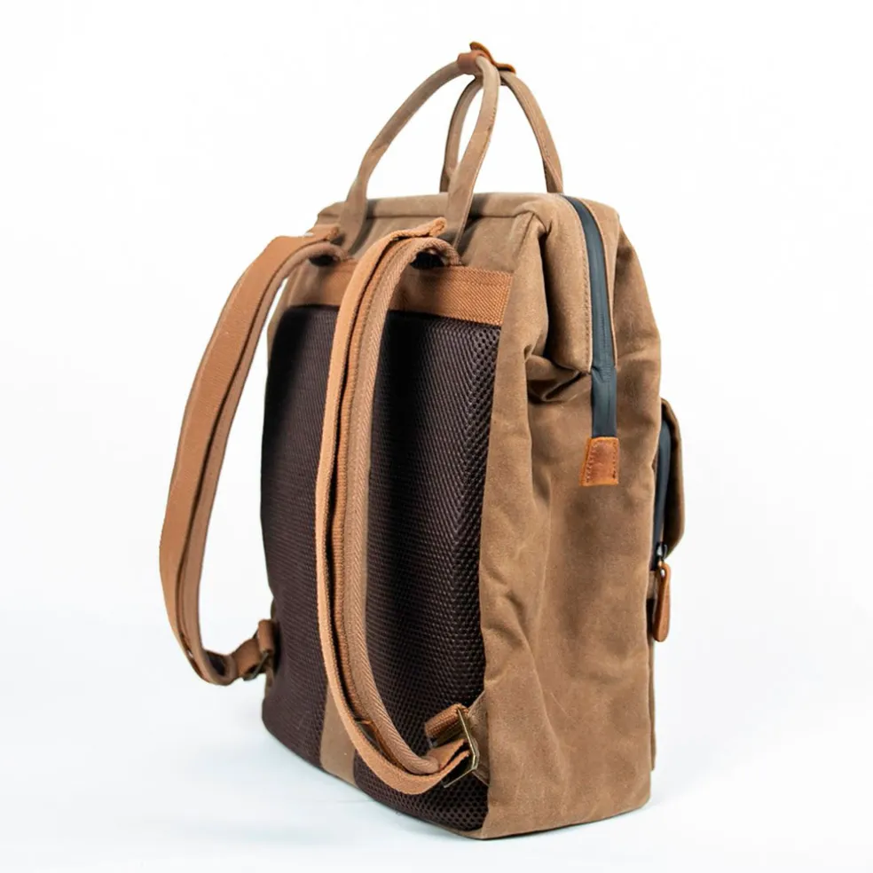 Sac à dos havane 28x14xh39cm -Juneau