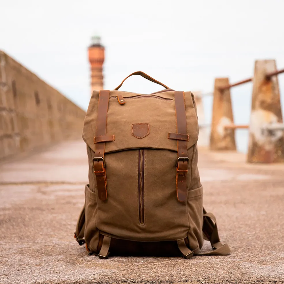 Sac à dos havane 28x14xh39cm -Juneau