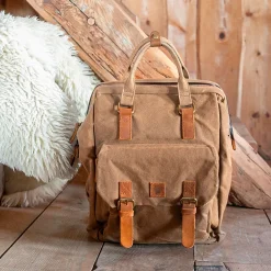 Sac à dos havane 28x14xh39cm -Juneau