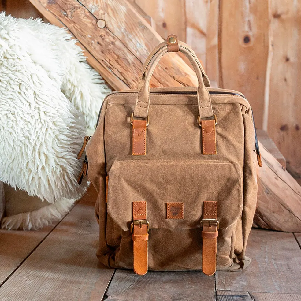 Sac à dos havane 28x14xh39cm -Juneau