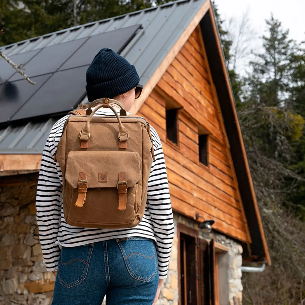 Sac à dos havane 28x14xh39cm -Juneau