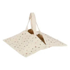 Sac à tarte en lin et coton naturel - P'tite Fleur