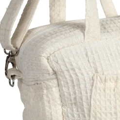 Sac amour en coton écru et rouge - Famille