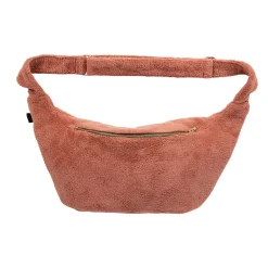 Sac banane en velours bois de rose - St Tropez