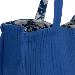 Sac en coton matelassé indigo - Flaura