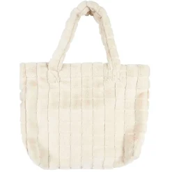 Sac fluffy fausse fourrure crème