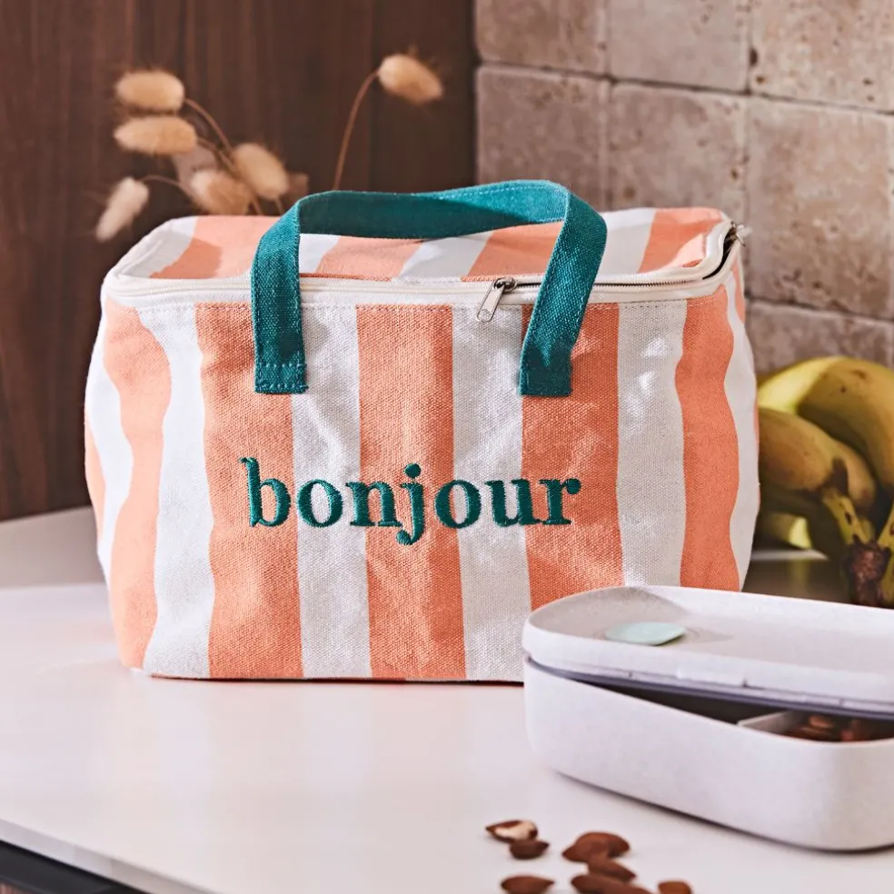 Sac isotherme en coton corail - Palma