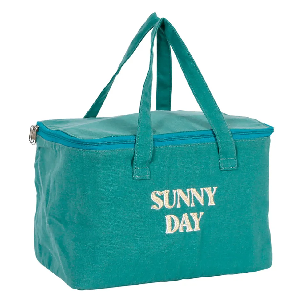 Sac isotherme en tissu émeraude - Lumi