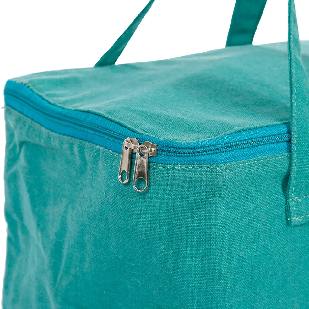 Sac isotherme en tissu émeraude - Lumi