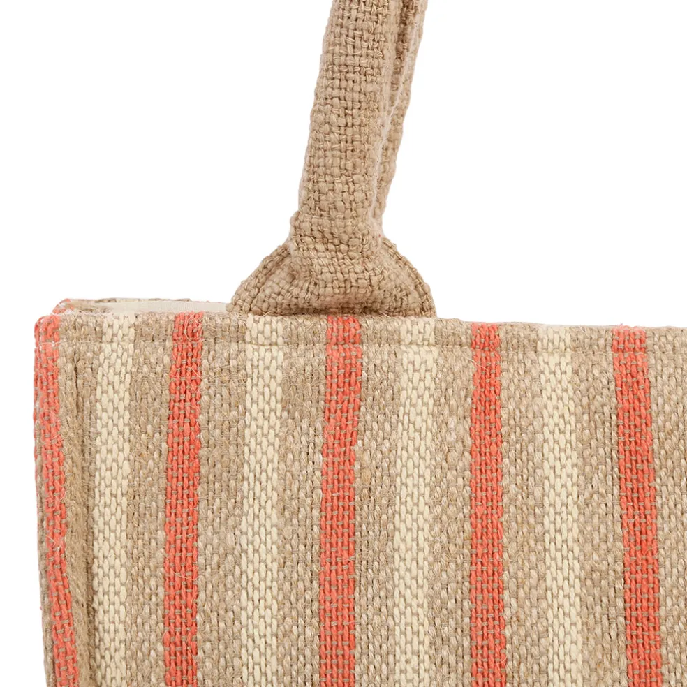 Sac "Bella Vita" en jute et coton naturel - Palma