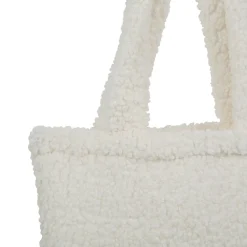 Sac tote bag doudou bouclette ivoire 38x42cm - cosine