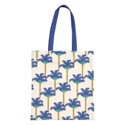 Sac tote bag en coton palmier indigo - Mocoa
