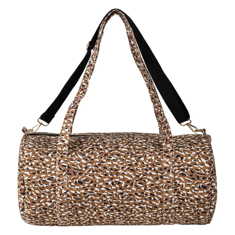 Sac weekend en coton brun - Mocoa