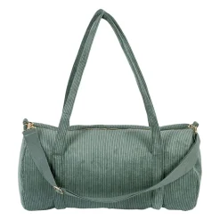 Sac weekend en velours côtelé vert emeraude - Funny