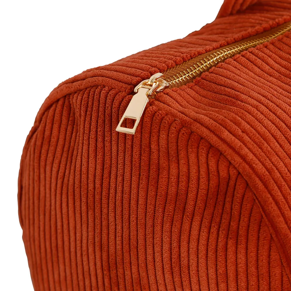 Sac weekend en velours côtelé terracotta - Manarola