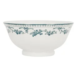 Saladier bleu ancien en faience - Faustine