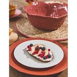 Saladier chou en grès rhubarbe d27cm - Chou