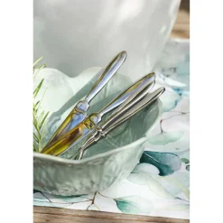 Saladier chou en grès vert d'eau d27cm