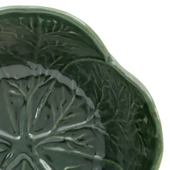 Saladier chou en grès vert d27cm - Chou