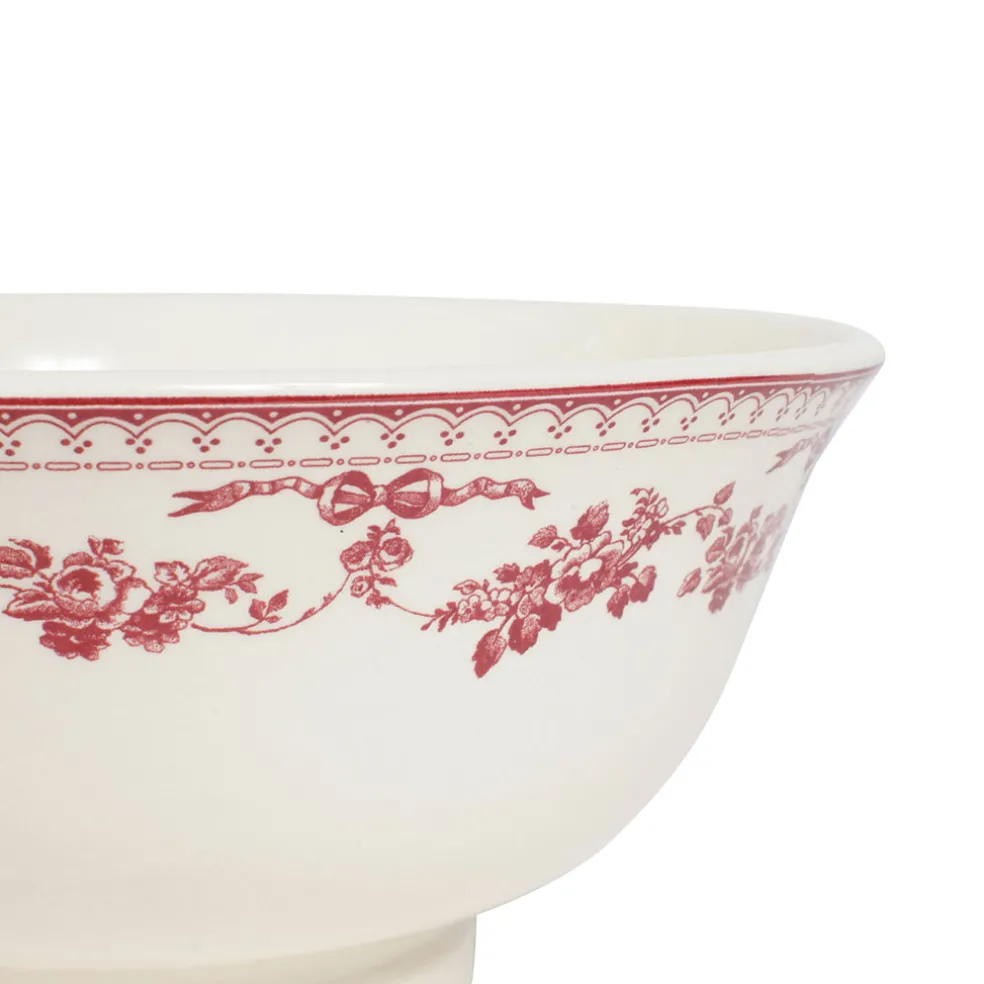 Saladier en faïence bordeaux - faustine