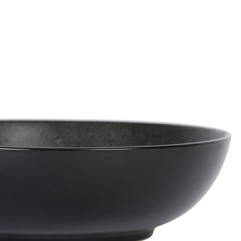 Saladier en grès noir - vesuvio