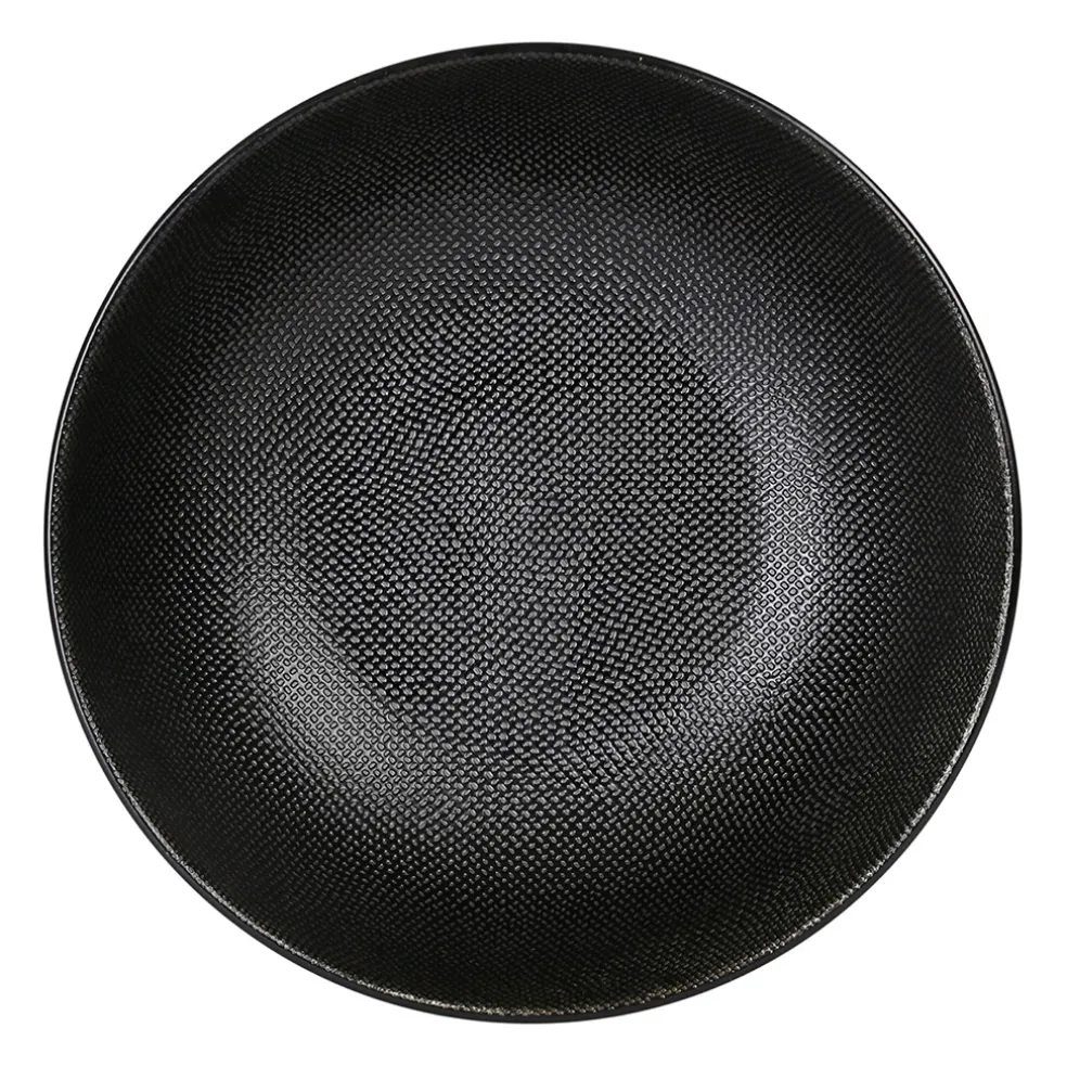 Saladier en grès noir - vesuvio