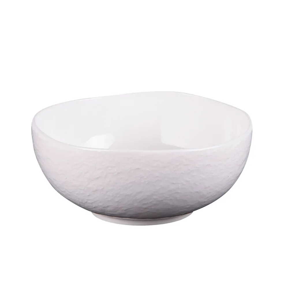 Saladier en porcelaine blanche d18cm - Ecume