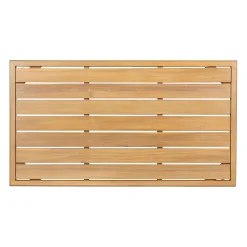 Salon de jardin en acacia 3 places avec table écru - Cirina