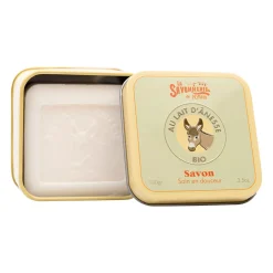 Savon boîte métal lait d'anesse bio