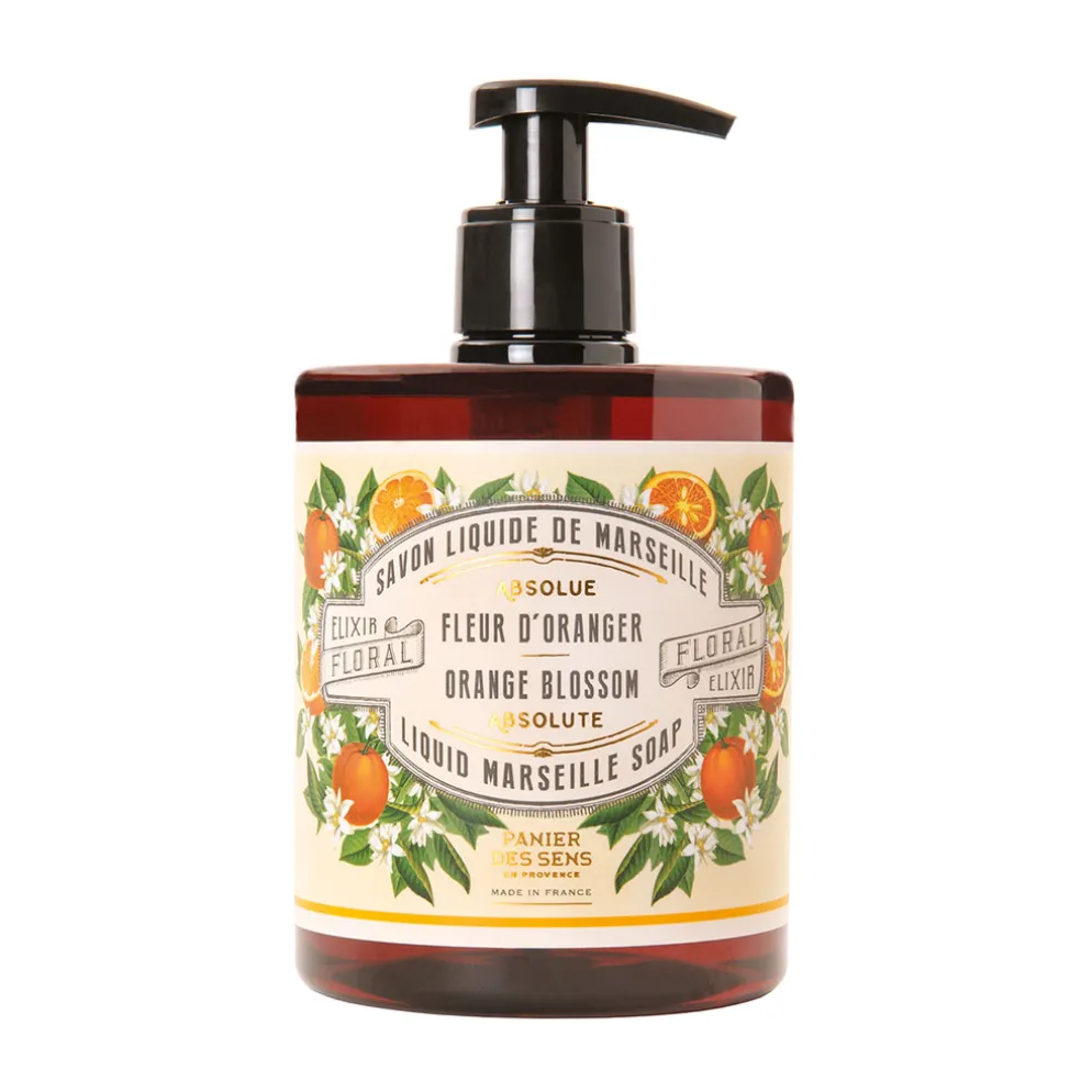 Savon liquide de marseille 500ml - les absolues - fleur d'oranger