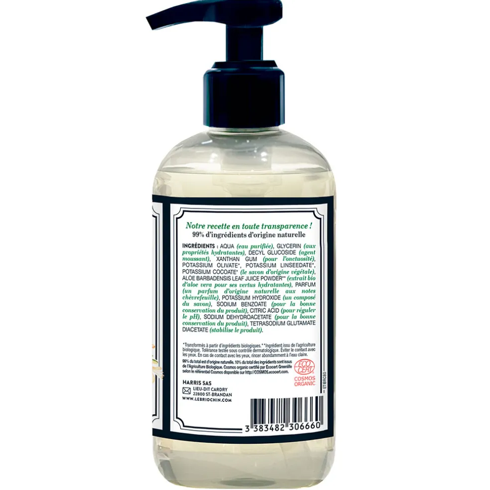 Savon liquide mains chèvrefeuille 290ml - Cosmébio