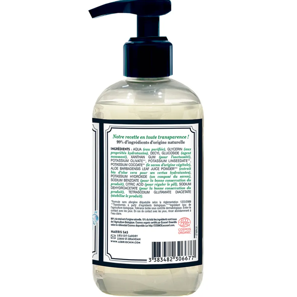 Savon liquide mains sans parfum 290ml - Cosmébio