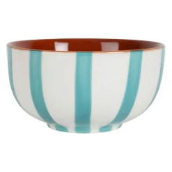 Service apéritif 3 bols en grès turquoise - Alaria