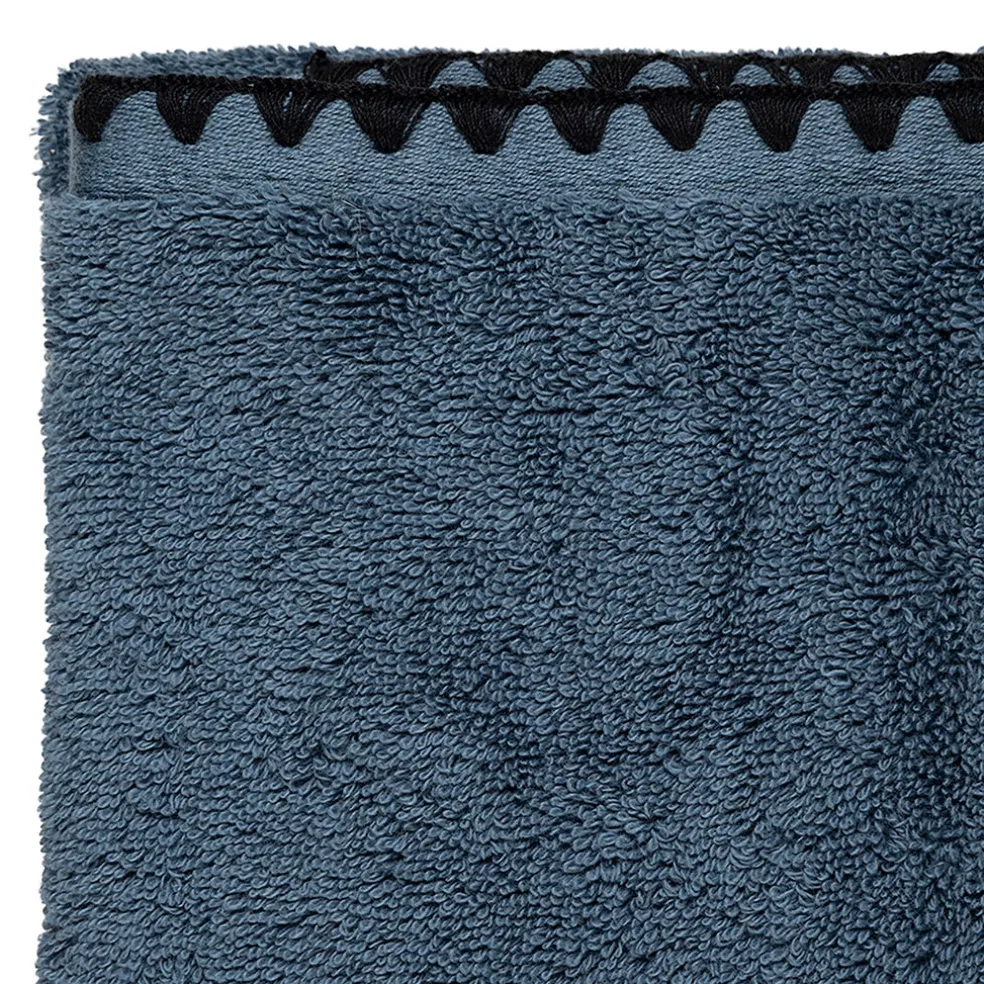 Serviette de bain en coton turquin 130x70cm - Issey