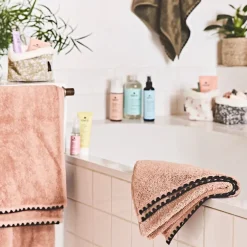 Serviette de bain en coton cimarron 50x100cm - Issey