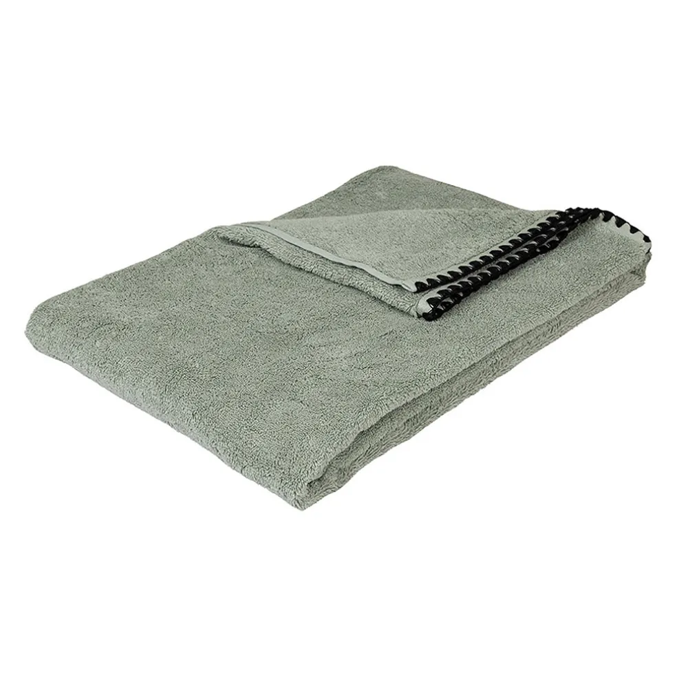 Serviette de bain en coton celadon 70x130cm - Issey