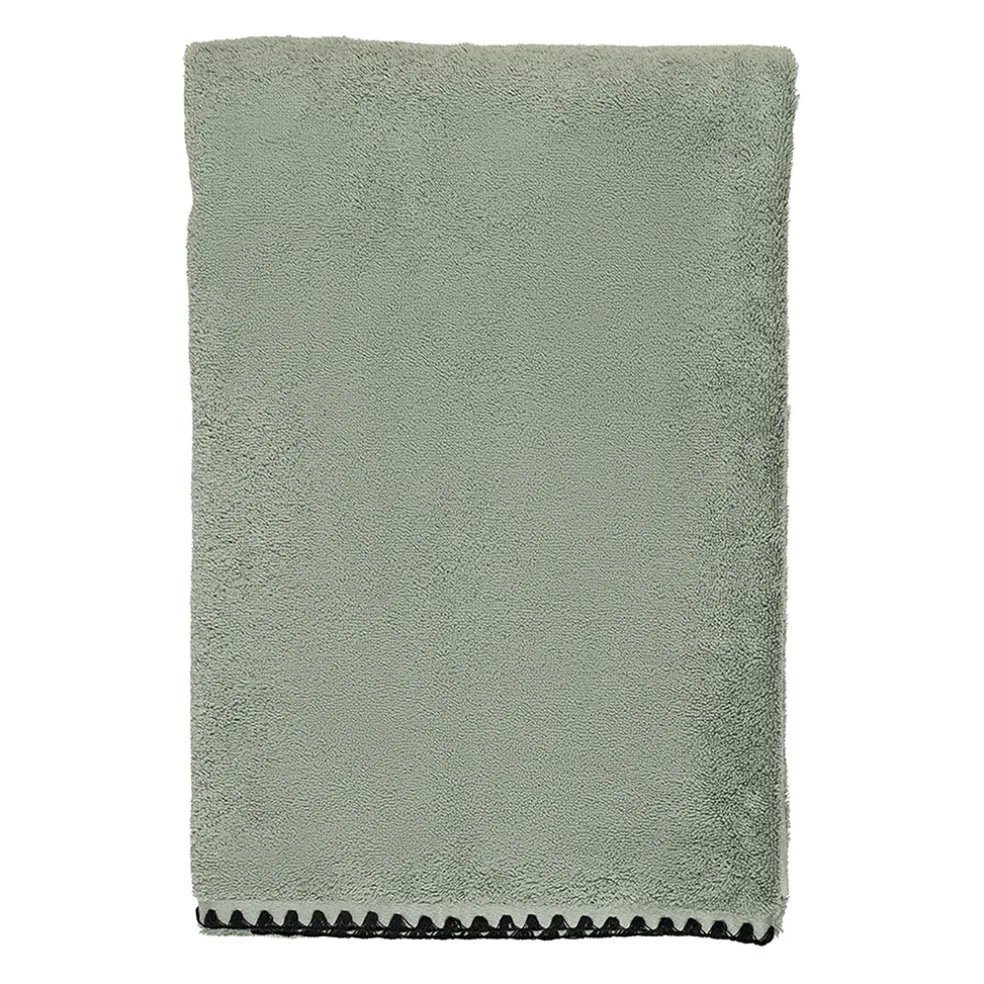 Serviette de bain en coton celadon 70x130cm - Issey