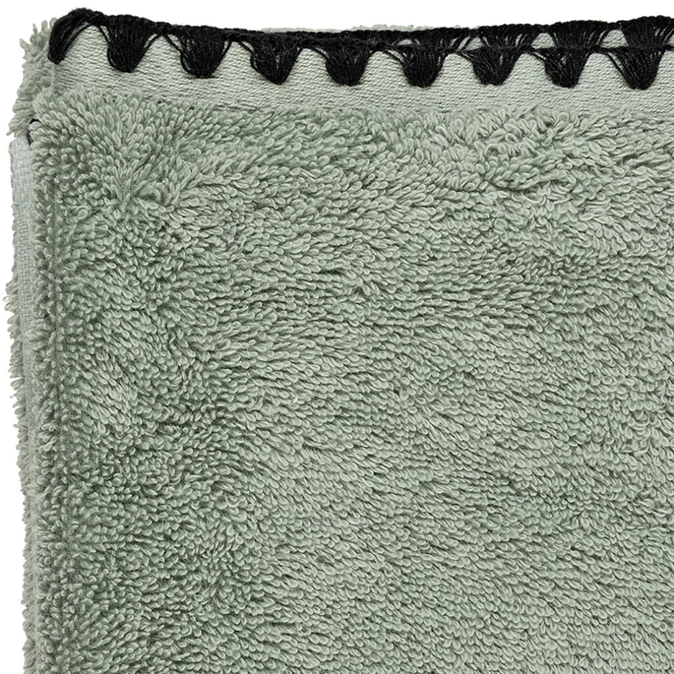 Serviette de bain en coton celadon 70x130cm - Issey