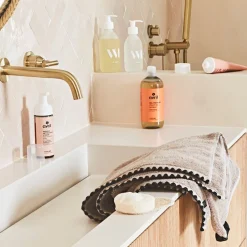 Serviette de toilette en coton couleur lin 50x100cm - Issey