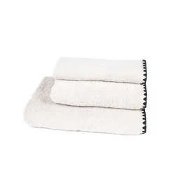 Serviette de toilette invité en coton craie 30x50cm - Issey