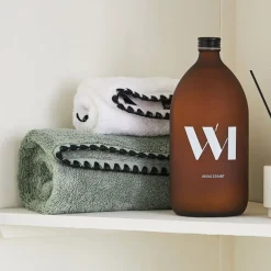 Serviette de toilette invite en coton celadon 30x50cm - Issey