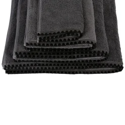 Serviette de toilette invité en coton granit 30x50cm - Issey