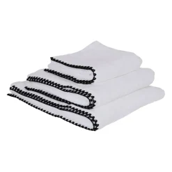 Serviette de toilette issey blanc 50x100cm en coton