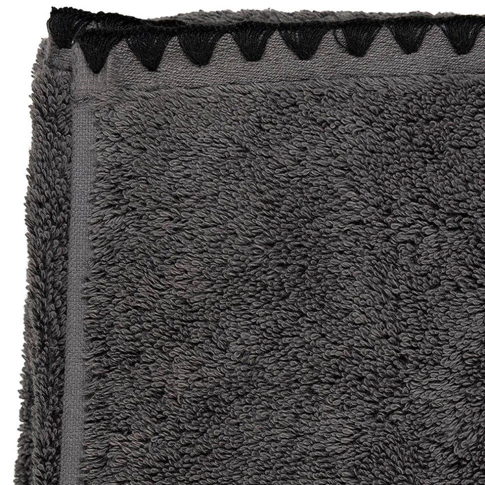 Serviette de toilette issey granit 50x100cm en coton
