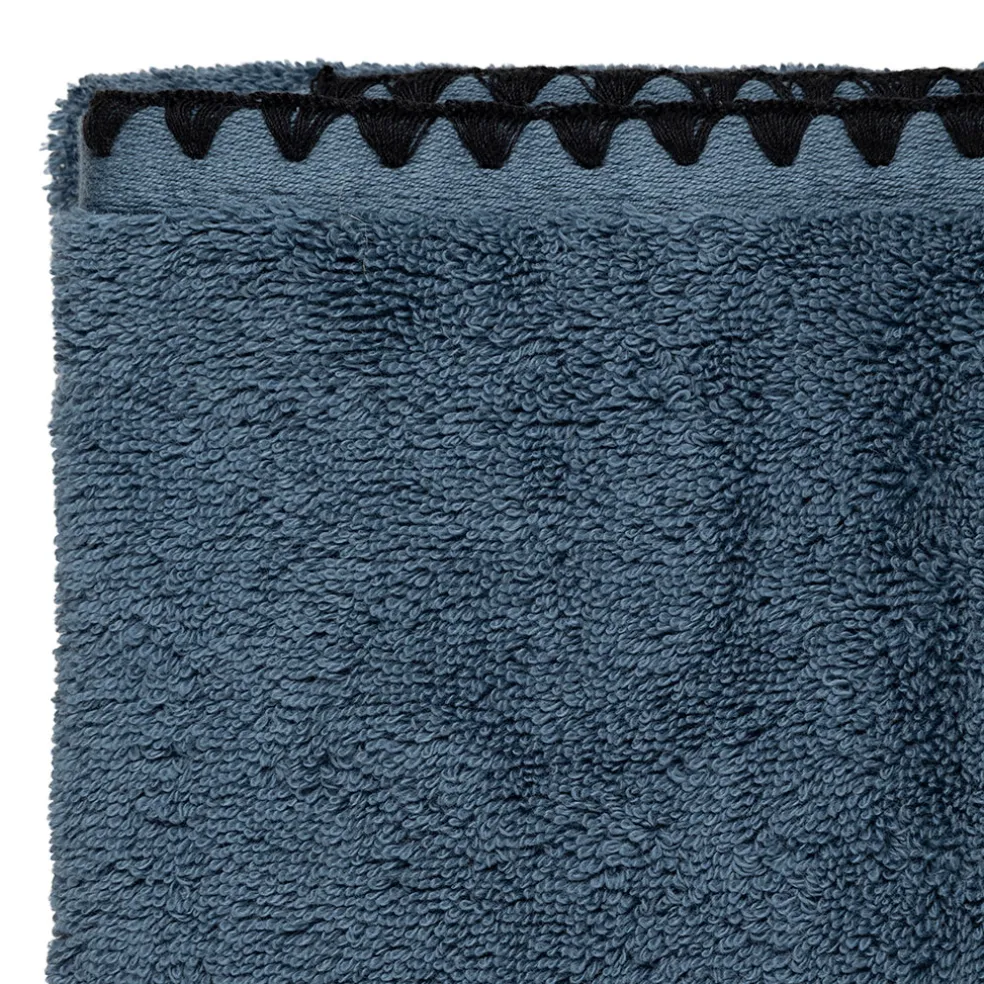 Serviette invite en coton turquin 50x30cm - Issey