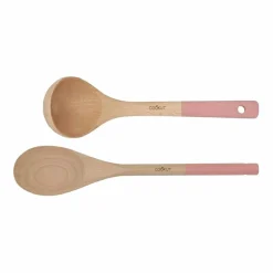 Set cuillère et louche en bois - Guimauve